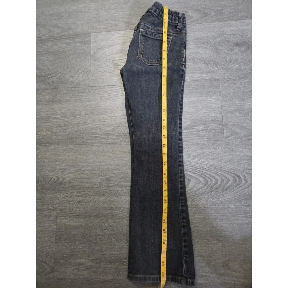 Old Navy Boot-Cut Jeans Girls Size 8 Regular Dark Wash Stretch Denim
